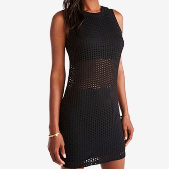 Fabletics Black Bryce Mesh Dress Athletic Casual Athleisure Sporty Modern - Picture 3 of 10
